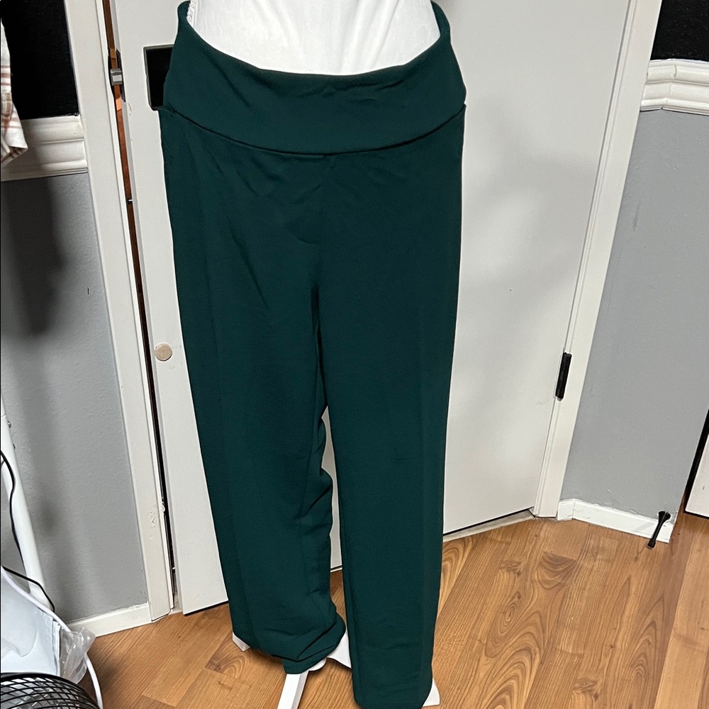 Soho Apparel Dark Green Women's Pants